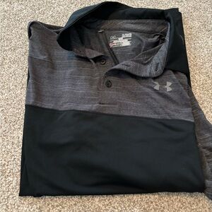 Under Armour Men’s Black/Grey Polo